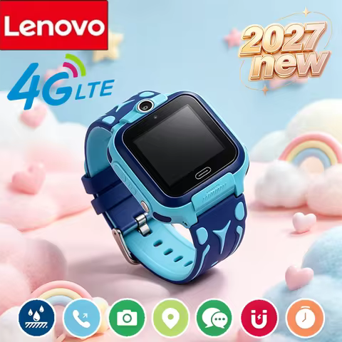 Lenovo Mini Children Smart Watch Waterproof GPS Tracker 4G SIM Call Camera Electronic Clock Kids Wri