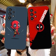 Cute Cartoon Marvel Deadpool Soft Black Silicon TPU Cell Phone Case For  Samsung Galaxy A23 A20 A14 A13 A12 A11 A10 A9 A8 A7 A6 A5 A05 A04 A03 F12 M12 S E Star Plus 5G