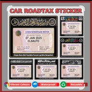 sticker roadtax kereta