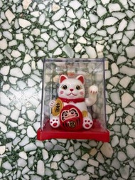 太陽能招財貓 x 日本達摩 自動搖手擺件 lucky cat