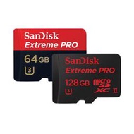 數位NO1* SanDisk Extreme Pro 64G 128G 275/100M MicroSD記憶卡 公司貨
