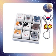 [Normalism] Cat Keycap Keyring Clicky Switch 9 / Korean Fidget Keychain / Mechanical Switch Toy