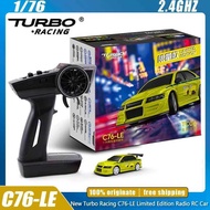 Turbo Racing 1:76 C76-LE C76 RC Car Drift Radio RTR Remote Control Mini Toys Full Proportional Off-R