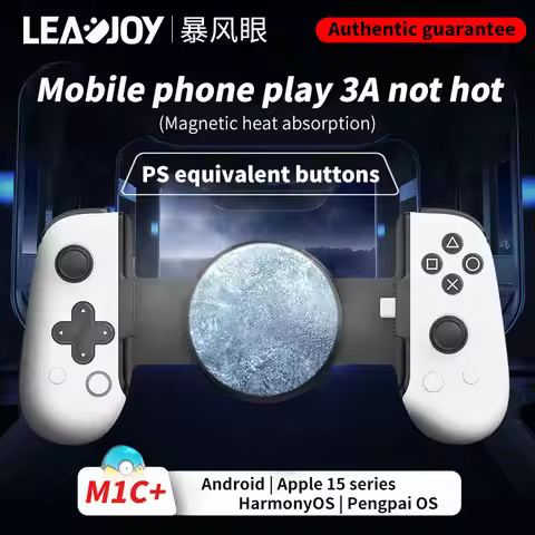 Leadjoy M1C+ Gamepad Game Controller For Mobile 3ds Simulator Cloud Game Hall Effect Joystick No Del