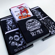 kyf socks iconic old school skate distro panjang sporty pria dewasa casual motif remaja kaos kaki an