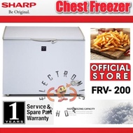 Sharp Chest Freezer 200 Liter/ Frv200 White Freezer Box/ Murah Gratis
