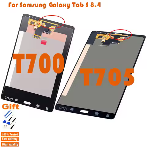 8.4" AMOLED For Samsung Tab S T700 (Wi-Fi) T705 (3G) LCD SM-T700 SM-T705 Display Touch Screen Digiti