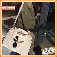 Multi Pocket Shoulder Bag Women Canvas Simple Bag Tote Bag With Compartment Inside Office Bag For Wo