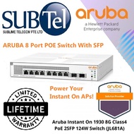 JL681A Aruba Instant On 1930 8G Class 4 with 2 X SFP 124W POE Switch HPE