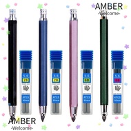 AMBER Automatic Pencil, 5.6mm Drawing Writing Tool Mechanical Pencil, Creative 2B/4B/6B/8B Pencil Re