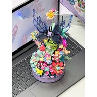 lego lego brick 2025 New Style Girls Building Block Flower Fantasy Butterfly Music Box Music Box Sui