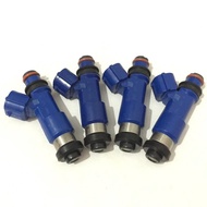 4x Flow matched E85 565 CC dark blue top feed OEM fuel injector for Subaru Impreza WRX STI EJ20 EJ25