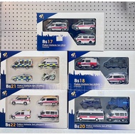 T Tiny Micro Shadow BS Set Hong Kong Police Car Set BS17 BS18 BS20 BS21 BS22 Traffic Police Car Airp