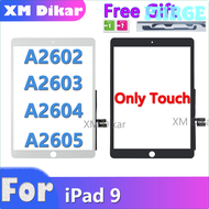 PHRGE ใหม่10.2 "ดิจิไทเซอร์หน้าจอสัมผัสสำหรับ iPad 9 2021 A2602 A2603 A2604 A2605กระจกด้านนอกพร้อมอะ