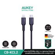 AUKEY CB-KCL  สายชาร์จเร็วไอโฟน Circlet CL Nylon Braided USB-C to Ligthning Cable (11.8m) รองรับมาตร