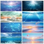 海上初阳高清3D立体鱼缸背景贴纸 水族箱造景装饰贴纸 | Fish Tank Background Sticker Ocean Sunrise 3 yGcKfgEvun0512