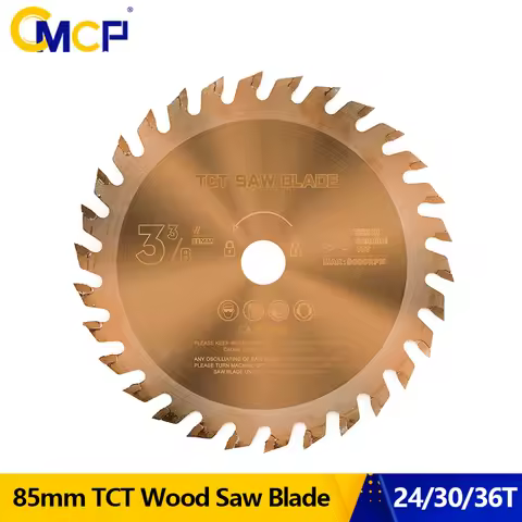 CMCP 85mm TiCN Coated Circular Saw Blade For Woodworking TCT Saw Blade 24T/30T/36T Cutting Disc Wood