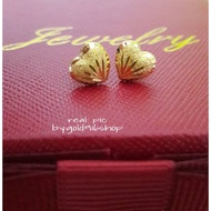 EARRING/SUBANG GOLD 916 LOVE PASIR LINE/GARIS