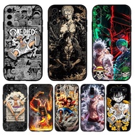 【O-5】Cartoon Cool Anime One Piece Luffy for Samsung A54 5G A55 A60 A70 A71 A72 A73 F62 TPU soft blac
