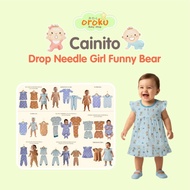 CAINITO DROP NEEDLE FUNNY BEARGirl BABY AND CHILDREN'S SUIT/