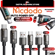 【1Yr Warranty】 MCDODO Auto Power Off L Type C Transparent Data Cable 1.2m 1.8m CA 315 284 314 316