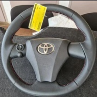 customized Steering Wheel Cover for Toyota iq 2009 2010 2011 2012 2013 DIY Full Coverage Style Leath