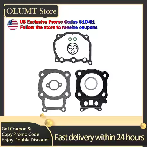 Motorcycle Engine Cylinder Cover Gaskets Kit For Honda TRX350TM TRX350FE TRX350FM TRX350TE FourTrax 