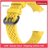 ChicAcces Replacement Soft Silicone Breathable Watch Band Wrist Strap for Fitbit Charge 3