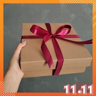 Add On Paper Box With Ribbon And Special Note As A Gift Custom Request Wrapping Greeting Card Kotak 