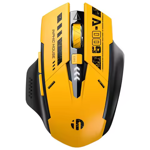 Inphic A9 2.4G Bluetooth wireless silent mouse mecha style mechanical feel For Pc Gamer Office Compu