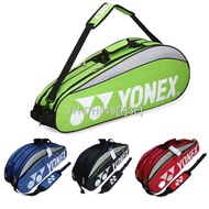 YONEX1 ใหม่กระเป๋าแบดมินตันไหล่เดียวกระเป๋าแร็กเกตชายและหญิงกระเป๋าเป้สะพายหลังกีฬาลำลอง 3-6 กระเป๋าใส่ไม้แบดมินตัน ☢