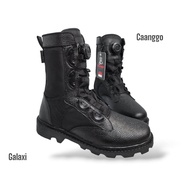 Caanggo Sepatu PDL Tali Putar Pembagian TNI -AU Perwira Kulit jeruk