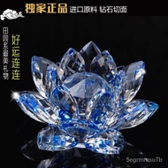 HY-$ Crystal Lotus Home Decoration Counter Decoration for Car Decoration Buddhist Supplies Buddha Worship Wedding and Bi