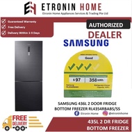 SAMSUNG 436L 2 DOOR FRIDGE BOTTOM FREEZER RL4354RBABS/SS