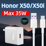 Suitable for Honor 35W Charger X50/X50i Mobile Phone Charging Cable Super Fast Charging Plug Honor 5