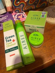 AIREE GREEN TEA CLEANSER / NIGHT CREAM REPAIR FOR SKIN / SUNSCREEN AIREE BEAUTYCARE ORIGINAL