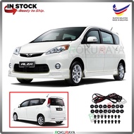 Perodua Alza Old 2009 ABS Plastic Bodykit Front Side Rear Skirting Clips Rubber Lining Special Edition (SE)