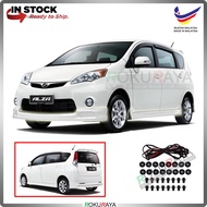 Perodua Alza Old 2009 ABS Plastic Bodykit Front Side Rear Skirting Clips Rubber Lining Special Editi