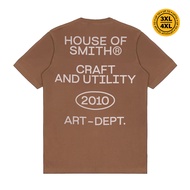 House of Smith Kaos Pria Lengan Pendek - Smith Utility Tshirt Brown - T Shirt