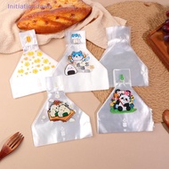 [Initiationdawn] 50Pcs Lovely Cartoon Japenese Triangle Rice Ball Disposable Packaging Bag Nori Onig