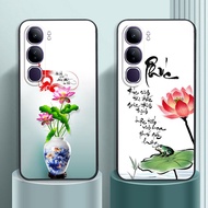 Vivo V40 Lite case with cheap feng shui calligraphy and fortune/PK 98