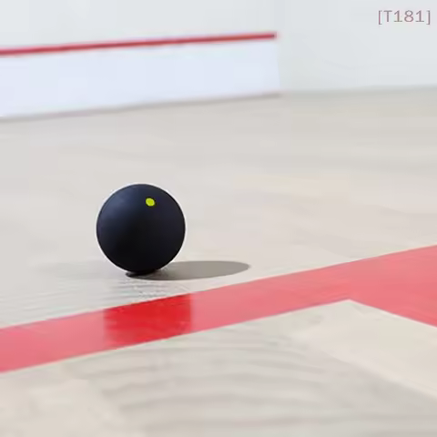 [E] Professional Rubber Squash Ball For Squash Racket Red Dot Blue Dot Ball Fast Speed For Beginner 