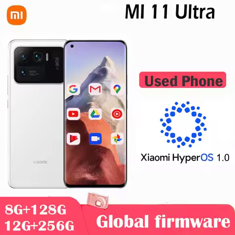 Xiaomi Mi 11 Ultra Smartphone 5G HyperOS 1.0 5000mAh Battery Octa-core 50MP Camera 6.81” Display And