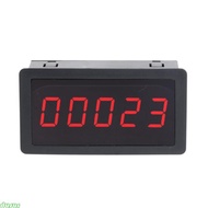 dusur Electronic Counter 5-Digit Counter Meter-Counter Meter DC 12-24V Red 5 Digit 0 56 LED Panel Co