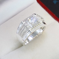 Nhẫn bạc nam đính đá sang trọng cá tính NNA0303 - Trang sức TNJ