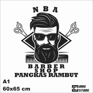 Custom NBA BARBERSHOP Stickers