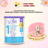 Sản phẩm dinh dưỡng công thức Bubs Easy-digest Goat Milk Infant Formula 1 (0–6 tháng) – 800g