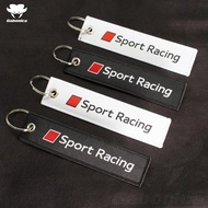 Cloth Car Key Chain for Audi A3 A4 A5 A6 A7 A8 Q3 Q5 Q7 Q8 8l 8p 8v C6 4f C7 Car Accessories Car Key