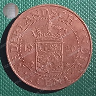 Uang Kuno 1 Cent Nederlandsch indie 1920