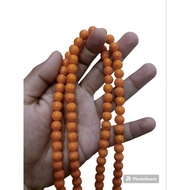 Mantra beads 8mm Apricot color sold per strand